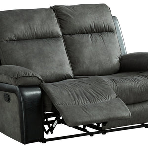 Woodsway Gray Reclining Loveseat