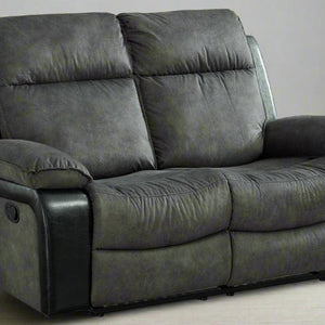 Woodsway Gray Reclining Loveseat