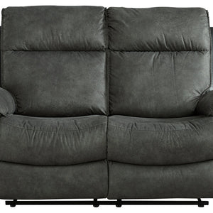 Woodsway Gray Reclining Loveseat