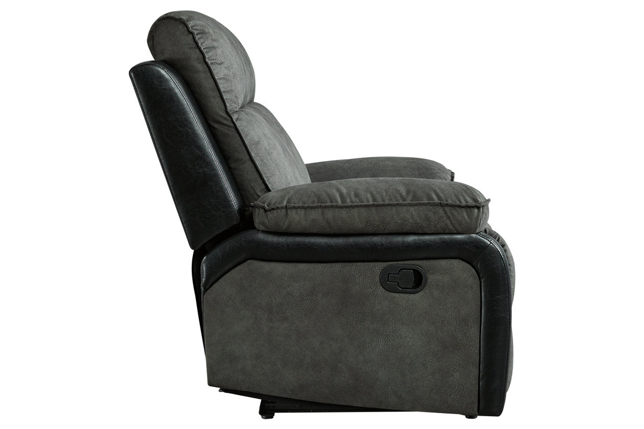 Woodsway Gray Reclining Loveseat