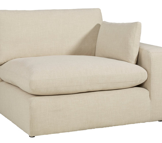 Elyza Linen Modern Contemporary Traditional Sleek Fabric Sectional Oversized, High Quality Sofaloveseat