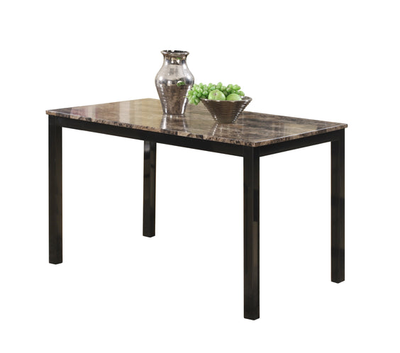 Aiden Brown/Black Contemporary Modern Wood And Veneers Rectangular 5-Piece Dining Room Set