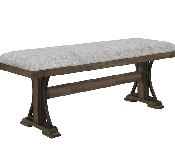Quincy Grayish Brown Traditional Wood And Veneers Dining Room Set
