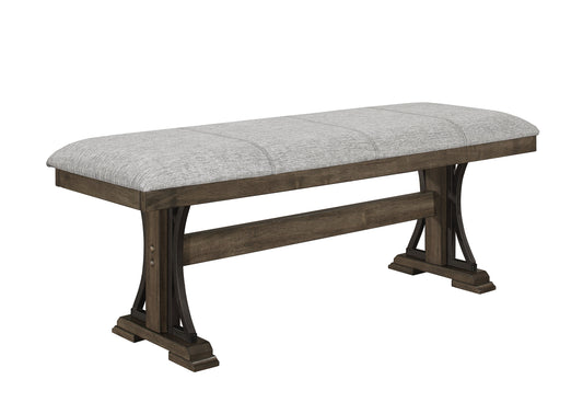 Quincy Grayish Brown Traditional Wood And Veneers Dining Room Set