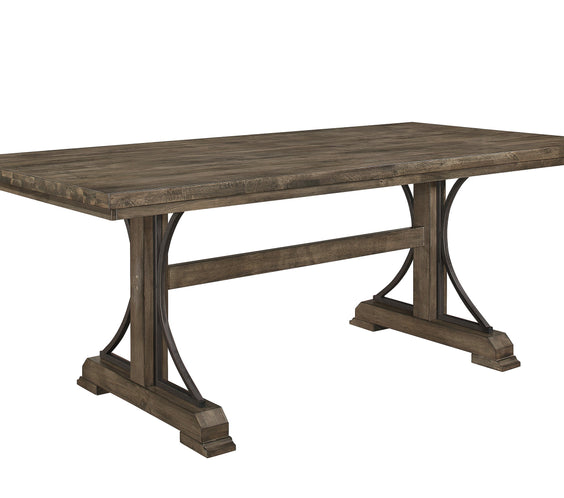 Quincy Grayish Brown Traditional Wood And Veneers Dining Room Set