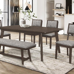 Ember Brown Transitional Wood And Veneers Dining Room Set