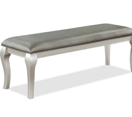 Caldwell Gray Woods And Veneers Metal Glass Rectangular Dining Room Set