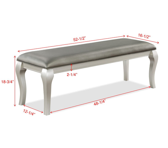 Caldwell Gray Woods And Veneers Metal Glass Rectangular Dining Room Set