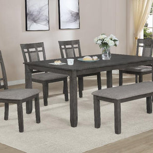 Paige Gray Contemporary Modern Wood Rectangular 6-Piece Dining Room Set