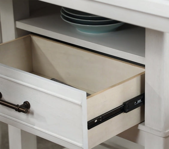 Wendy White Farmhouse Modern Wood And Veneers Rectangular Counter Height