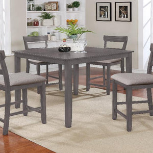 Henderson Gray Contemporary Modern Wood Rectangular 5-Piece Counter Height Dining Room Set