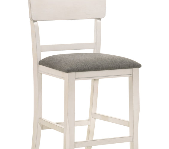 Conner Chalk-Gray Modern Wood Oval Counter Height Dining Room Set