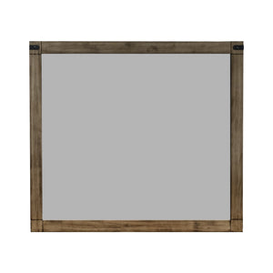 Matteo Melamine Finish Fabric Upholstered Panel Bedroom Set, Heat, Moisture, Stain Resistant, Contemporary Rustic