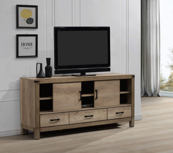 Matteo Melamine Finish Fabric Upholstered Panel Bedroom Set, Heat, Moisture, Stain Resistant, Contemporary Rustic
