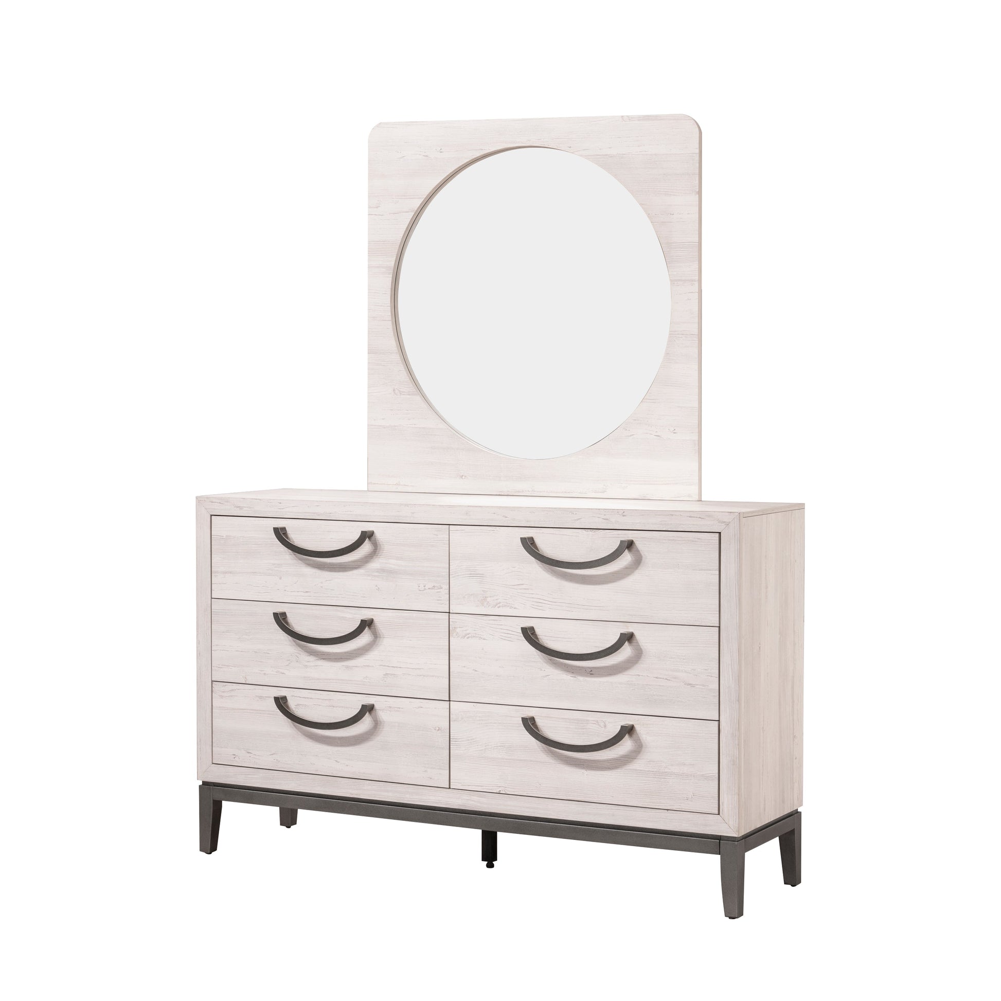 Veda Beige Modern Contemporary Solid Wood And Veneers Upholstered Panel Bedroom Set