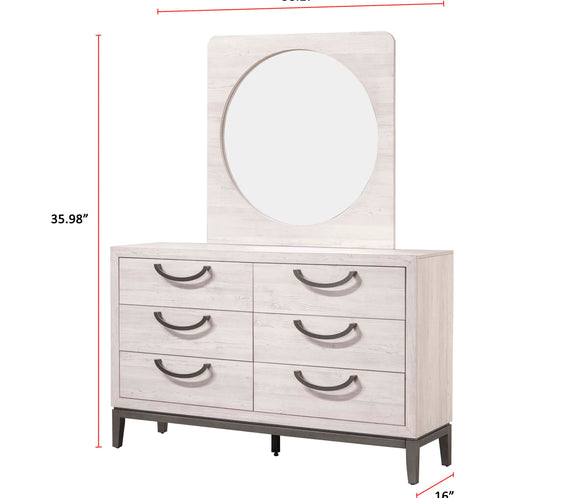 Veda Beige Modern Contemporary Solid Wood And Veneers Upholstered Panel Bedroom Set