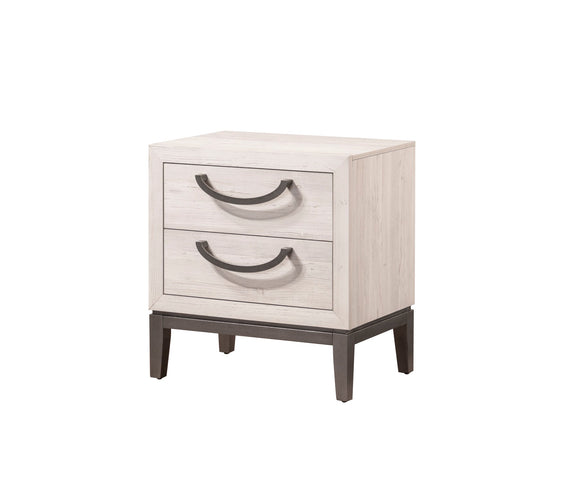 Veda Beige Modern Contemporary Solid Wood And Veneers Upholstered Panel Bedroom Set