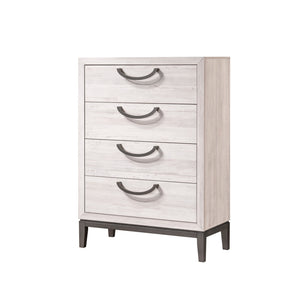 Veda Beige Modern Contemporary Solid Wood And Veneers Upholstered Panel Bedroom Set