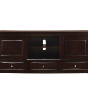 Emily Dark Cherry Modern Transitional Wood Storage Platform Bedroom Set