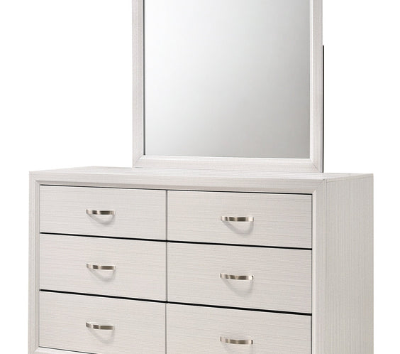 Akerson Chalk Finish Wood Modern Rustic And Charm Panel Bedroom Set