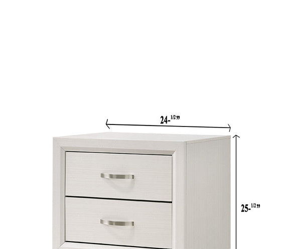 Akerson Chalk Finish Wood Modern Rustic And Charm Panel Bedroom Set