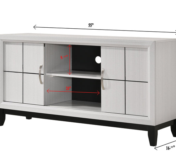 Akerson Chalk Finish Wood Modern Rustic And Charm Panel Bedroom Set