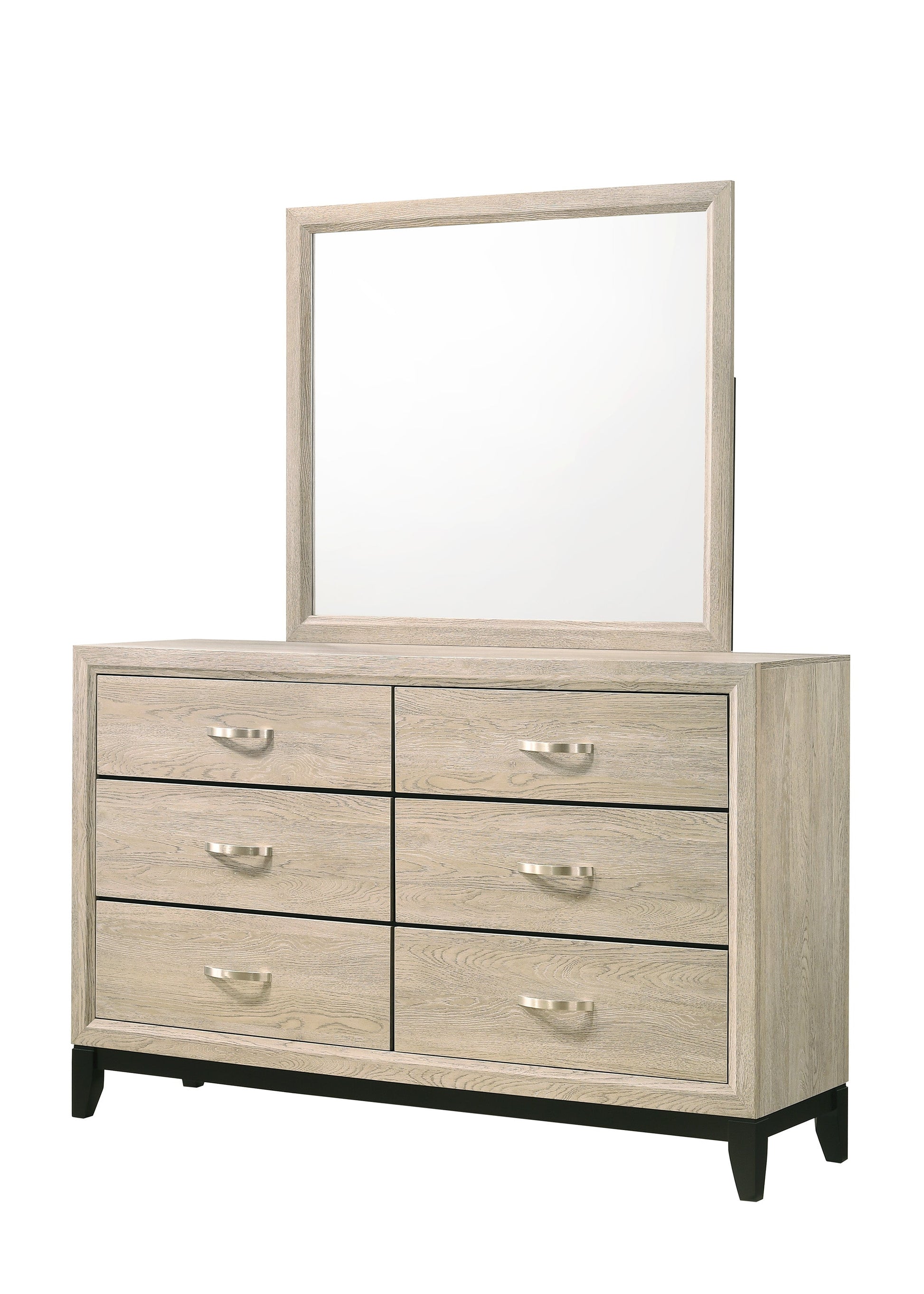Akerson Driftwood Finish Wood Modern Rustic And Charm Panel Bedroom Set