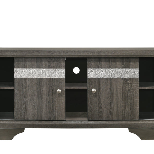 Regata Gray/Silver Sleek And Modern, Wood Storage Platform Bedroom Set