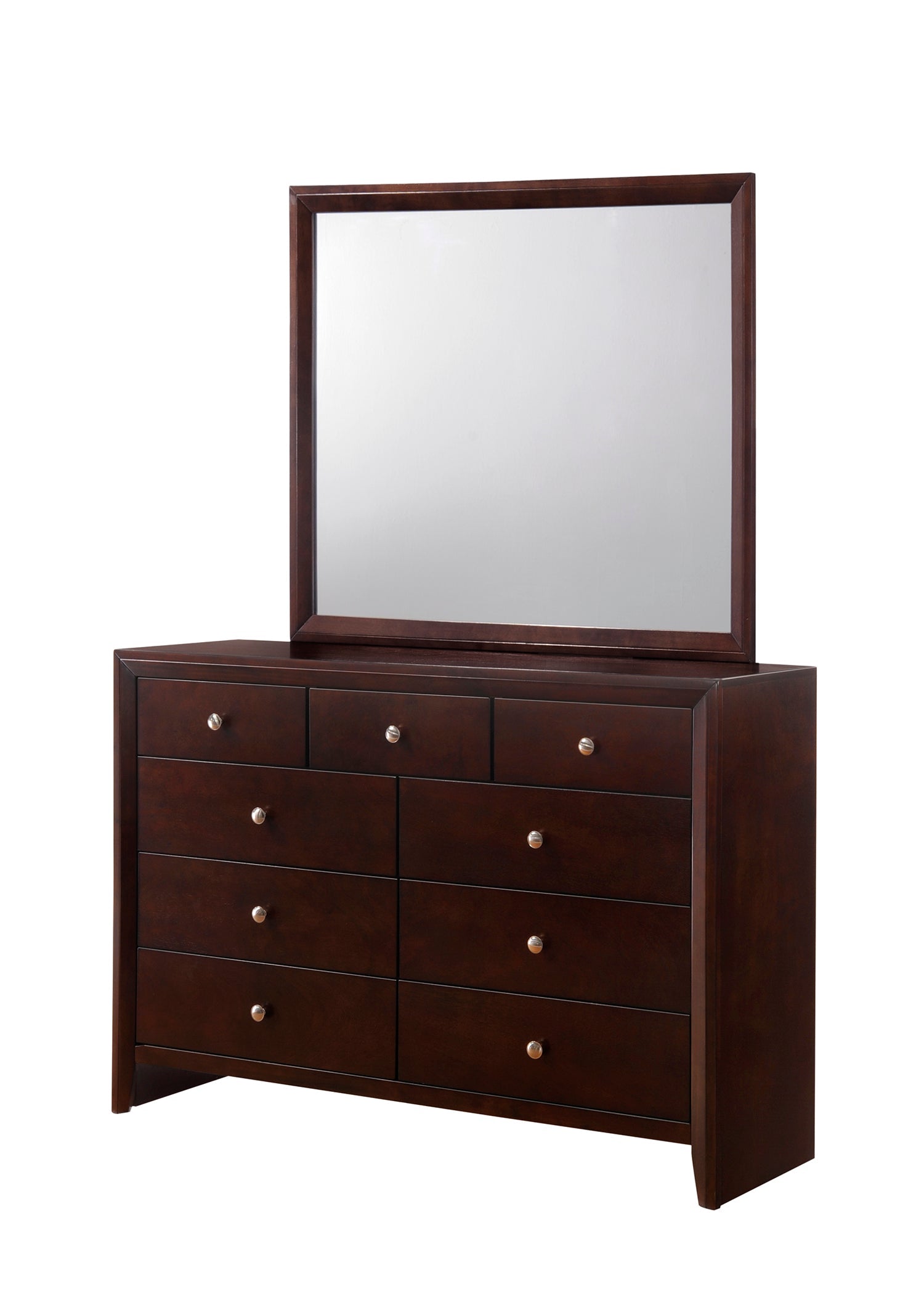 Evan Cherry Finish Classic And Modern, Cherry Wood Panel Bedroom Set
