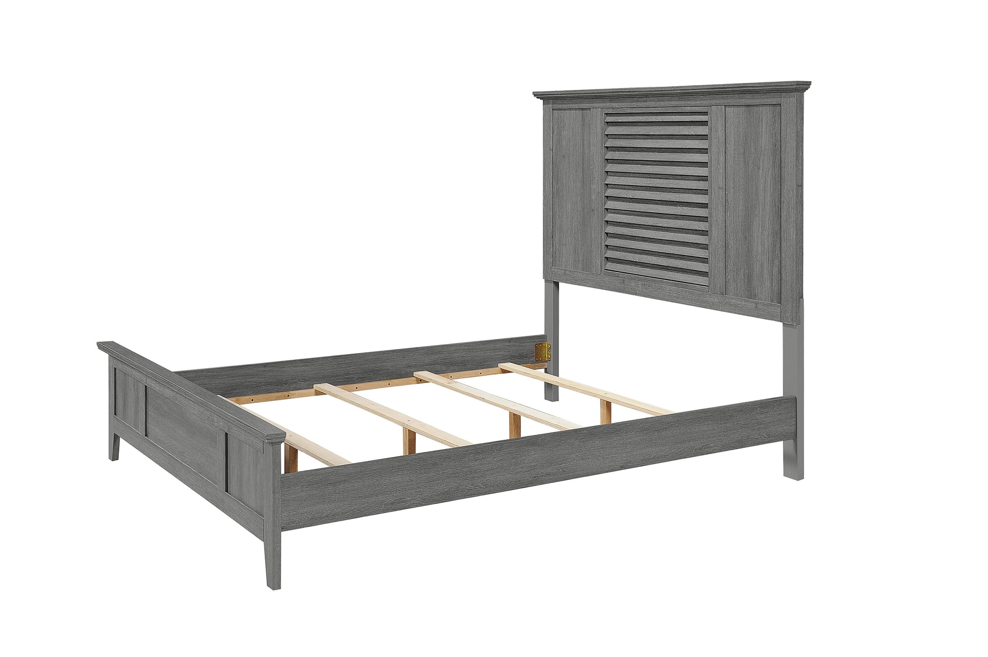 Sarter Gray Finish Modern Contemporary Wood Panel Bedroom Set