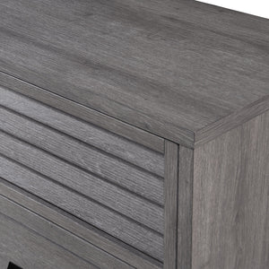 Sarter Gray Finish Modern Contemporary Wood Panel Bedroom Set