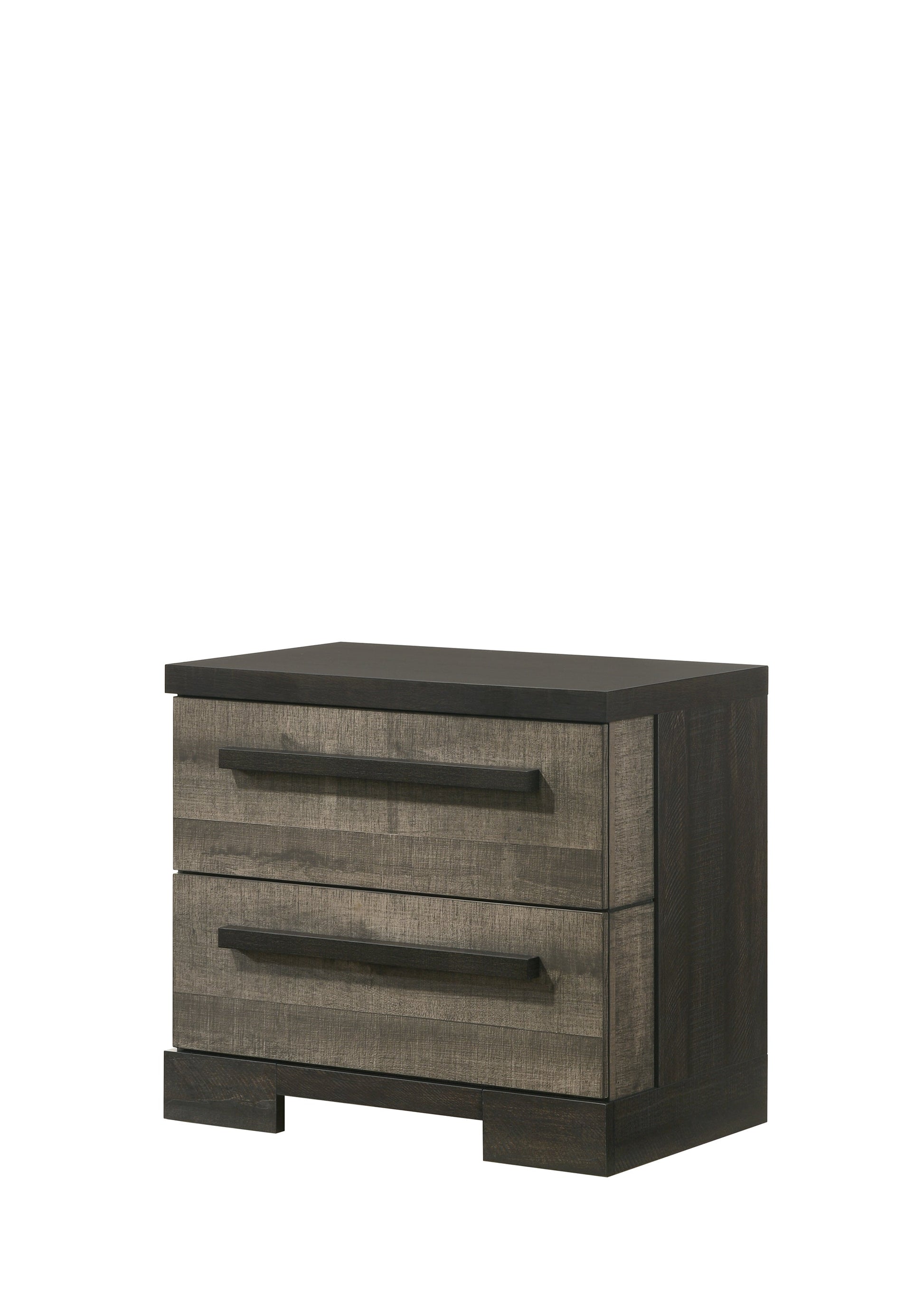 Remington Gray Modern Contemporary Solid Wood And Veneers Upholstered Panel Bedroom Set