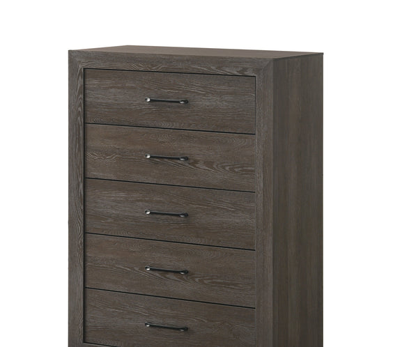 Hopkins Brown Sleek And Modern Contemporary Wood Platform Bedroom Set