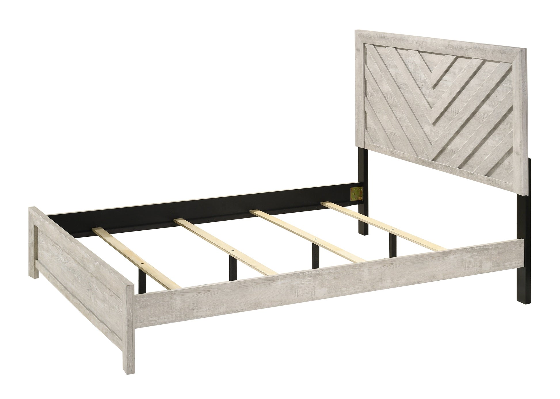 Valor Beige Finish Modern Wood And MDF And Plywood Panel Storage Bedroom Set