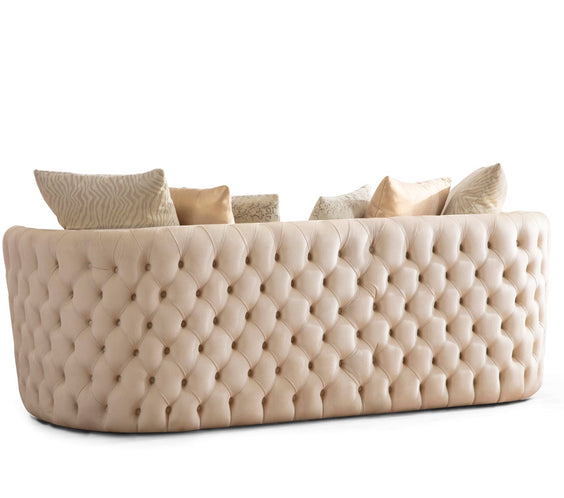 Fanci Ivory Velvet Sofa & Loveseat