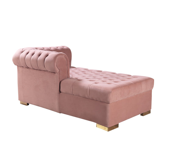 Lauren Pink Velvet Double Chaise Sectional