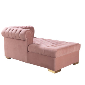 Lauren Pink Velvet Double Chaise Sectional