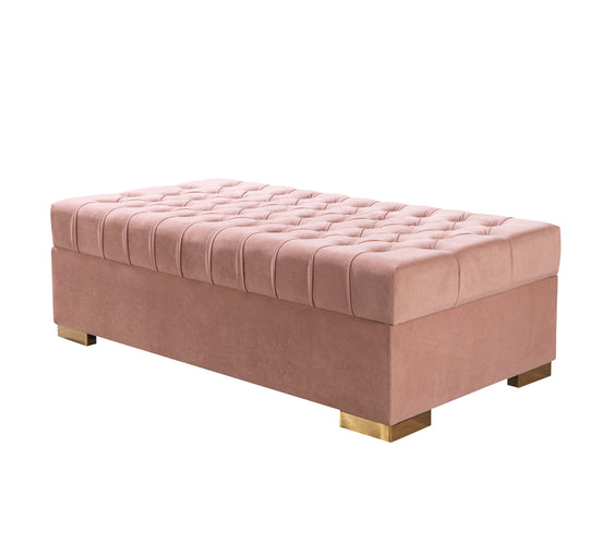 Lauren Pink Velvet Double Chaise Sectional