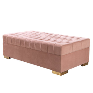 Lauren Pink Velvet Double Chaise Sectional