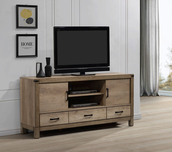 Matteo Melamine Finish Fabric Upholstered Panel Bedroom Set, Heat, Moisture, Stain Resistant, Contemporary Rustic