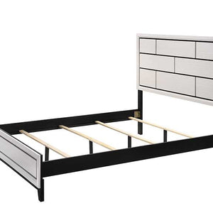 Akerson Chalk Finish Wood Modern Rustic And Charm Panel Bedroom Set