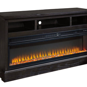 Entertainment Accessories Black Electric Fireplace Insert - W100-22 - Nova Furniture