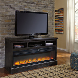 Entertainment Accessories Black Electric Fireplace Insert - W100-22 - Nova Furniture