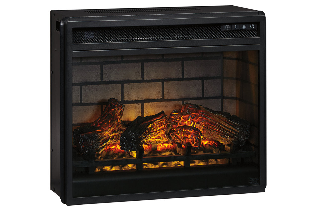 Entertainment Accessories Black Electric Infrared Fireplace Insert - W100-101 - Nova Furniture