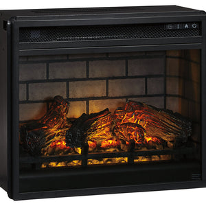 Entertainment Accessories Black Electric Infrared Fireplace Insert - W100-101 - Nova Furniture