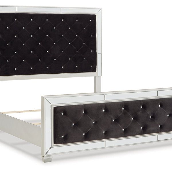 Lindenfield Black King Upholstered Bed - SET | B758-56 | B758-58 | B758-97 - Nova Furniture