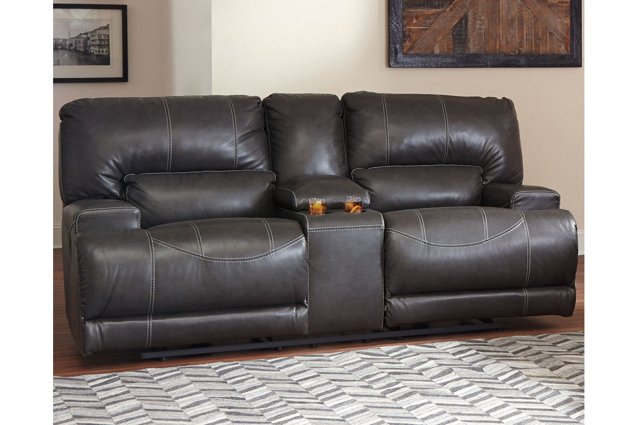 McCaskill Gray Power Reclining Sofa - U6090047 - Nova Furniture