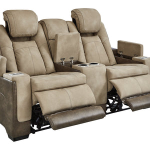 Next-Gen DuraPella Sand Power Reclining Loveseat with Console - 2200318 - Nova Furniture