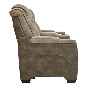 Next-Gen DuraPella Sand Power Reclining Loveseat with Console - 2200318 - Nova Furniture