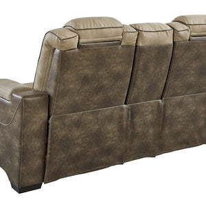 Next-Gen DuraPella Sand Power Reclining Loveseat with Console - 2200318 - Nova Furniture